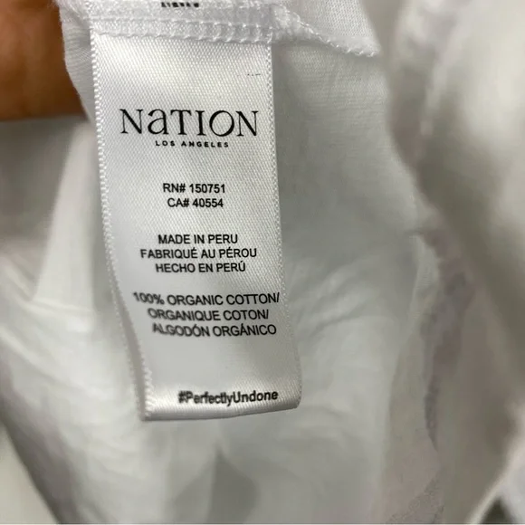 Flora Peasant Tee organic cotton Nation Los Angeles Peru - Picture 8 of 8